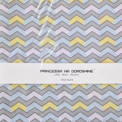 Простыня 180х220 поплин Принцесса