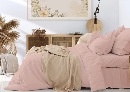 КПБ 1,5сп поплин однотонный Хлопковый рай