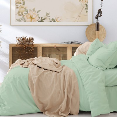 КПБ 1,5сп поплин однотонный Хлопковый рай