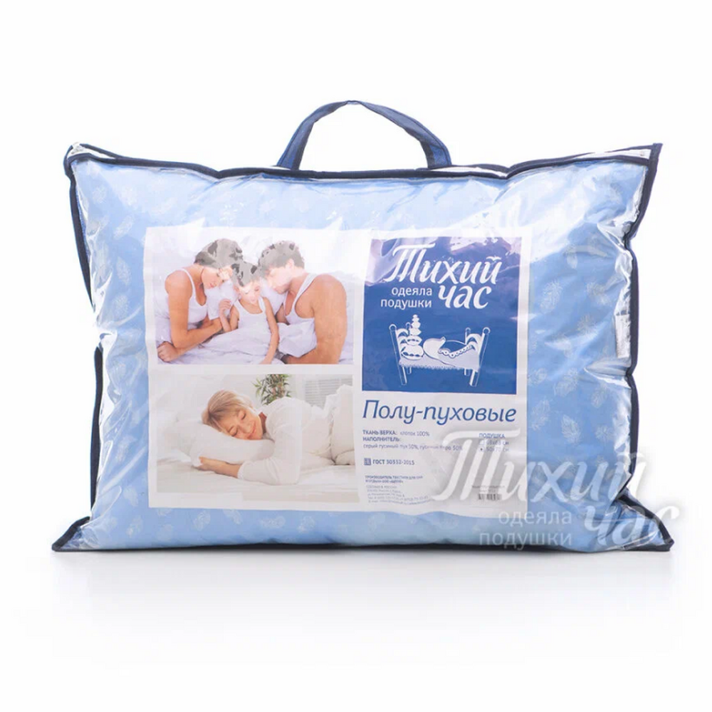 ТЧП3-2 Подушка 50х70 пух-перо Тихий Час
