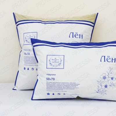 Подушка 70х70 лен Принцесса 4070