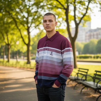 9123Т Джемпер поло мужская Mostom