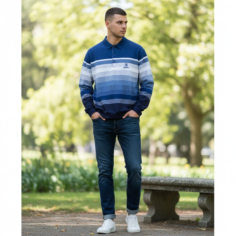 9123Т Джемпер поло мужская Mostom